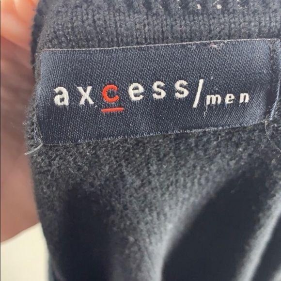 Axcess Men’s Black‎ Size XL Block Design Pullover Sweater - Picture 6 of 8